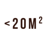 kleiner als 20m²